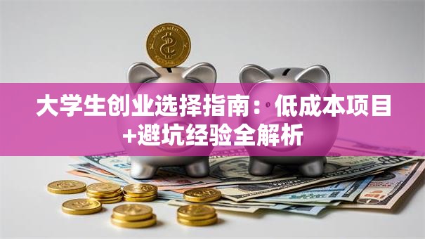 大学生创业选择指南：低成本项目+避坑经验全解析