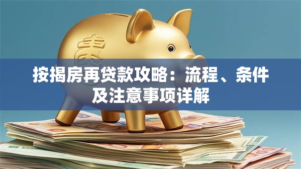 按揭房再贷款攻略：流程、条件及注意事项详解