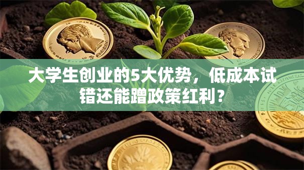 大学生创业的5大优势，低成本试错还能蹭政策红利？