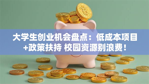 大学生创业机会盘点：低成本项目+政策扶持 校园资源别浪费！