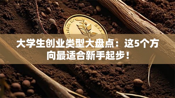 大学生创业类型大盘点：这5个方向最适合新手起步！