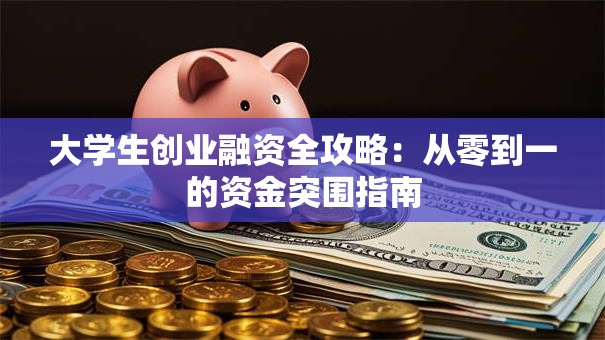 大学生创业融资全攻略：从零到一的资金突围指南