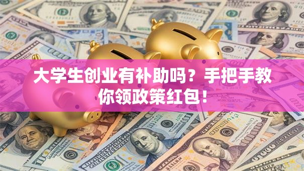 大学生创业有补助吗？手把手教你领政策红包！