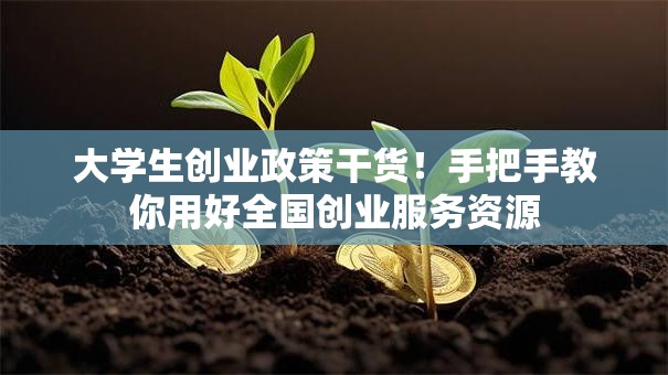 大学生创业政策干货！手把手教你用好全国创业服务资源