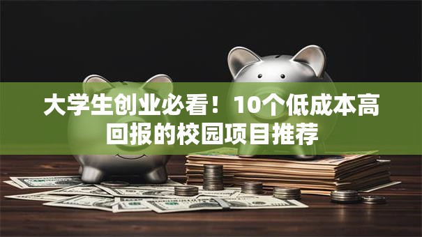 大学生创业必看！10个低成本高回报的校园项目推荐