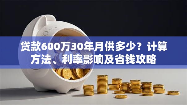 贷款600万30年月供多少？计算方法、利率影响及省钱攻略