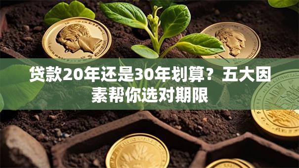 贷款20年还是30年划算?五大因素帮你选对期限 贷款20年还是30年划算?五大因素帮你选对期限