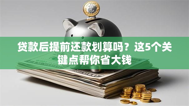 贷款后提前还款划算吗？这5个关键点帮你省大钱