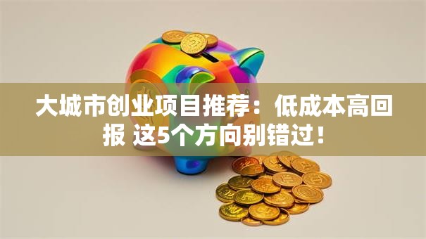 大城市创业项目推荐：低成本高回报 这5个方向别错过！