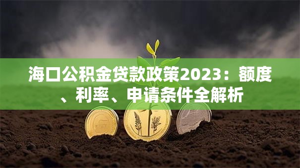 海口公积金贷款政策2023：额度、利率、申请条件全解析