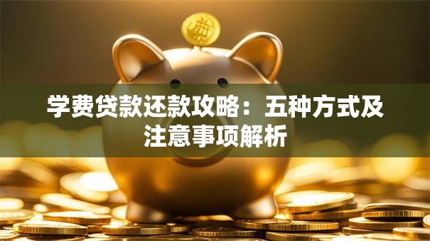 学费贷款还款攻略：五种方式及注意事项解析
