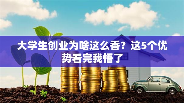 大学生创业为啥这么香？这5个优势看完我悟了