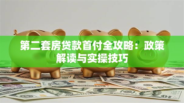 第二套房贷款首付全攻略：政策解读与实操技巧
