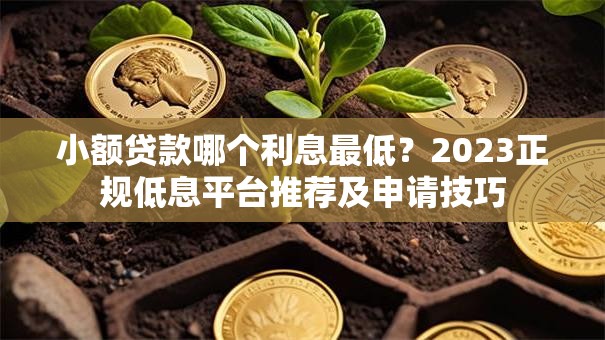 小额贷款哪个利息最低？2023正规低息平台推荐及申请技巧