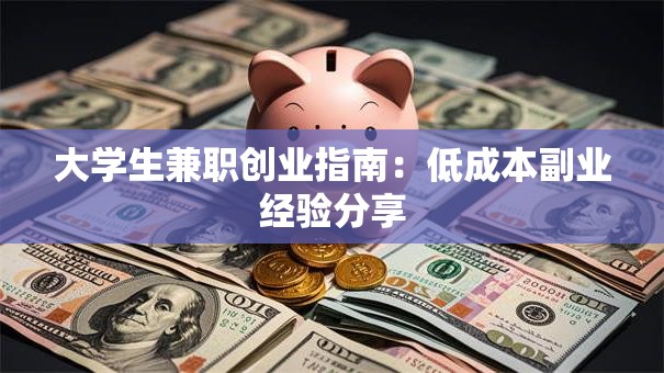 大学生兼职创业指南：低成本副业经验分享