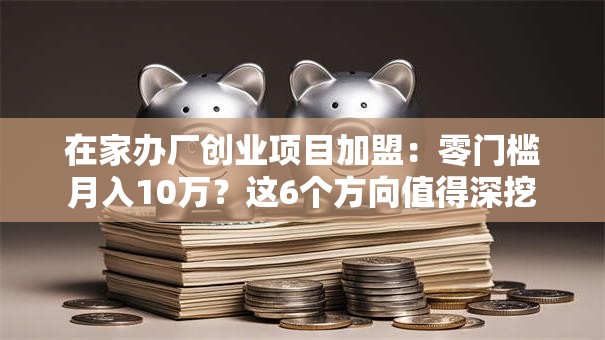 在家办厂创业项目加盟：零门槛月入10万？这6个方向值得深挖
