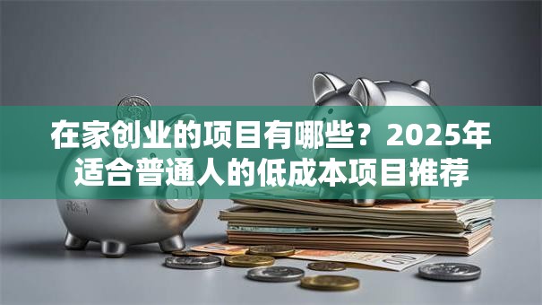 在家创业的项目有哪些？2025年适合普通人的低成本项目推荐