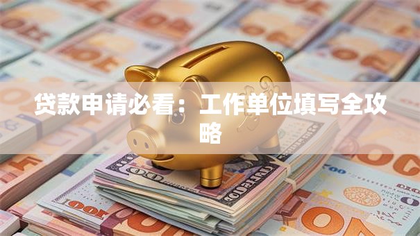 贷款申请必看：工作单位填写全攻略