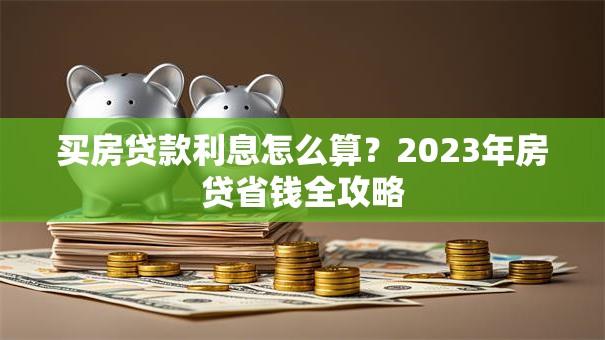 买房贷款利息怎么算？2023年房贷省钱全攻略