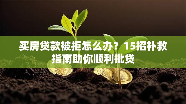 买房贷款被拒怎么办？15招补救指南助你顺利批贷