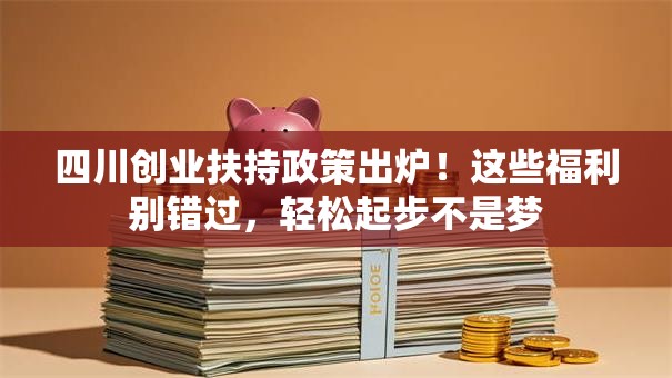 四川创业扶持政策出炉！这些福利别错过，轻松起步不是梦