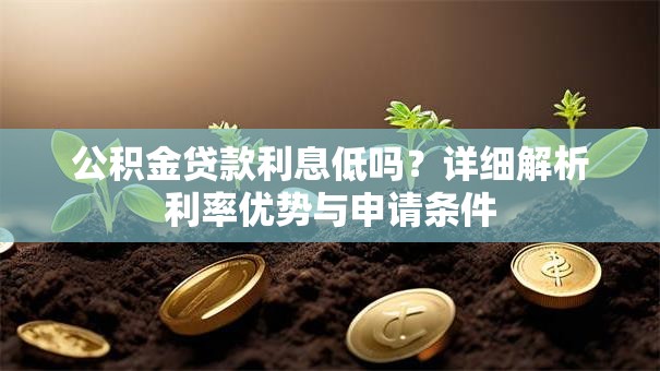 公积金贷款利息低吗？详细解析利率优势与申请条件