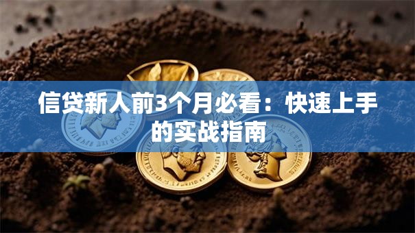 信贷新人前3个月必看：快速上手的实战指南