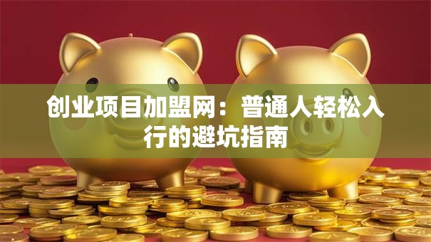 创业项目加盟网：普通人轻松入行的避坑指南