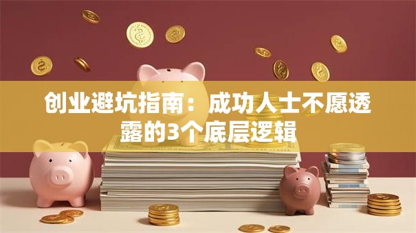 创业避坑指南：成功人士不愿透露的3个底层逻辑