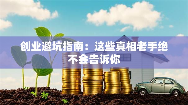 创业避坑指南：这些真相老手绝不会告诉你