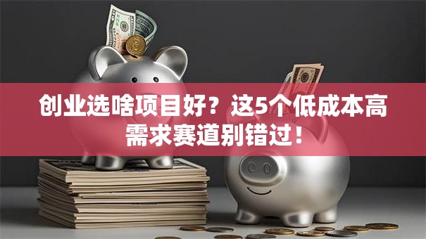 创业选啥项目好？这5个低成本高需求赛道别错过！