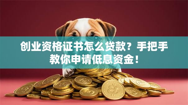 创业资格证书怎么贷款？手把手教你申请低息资金！