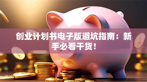 创业计划书电子版避坑指南：新手必看干货！