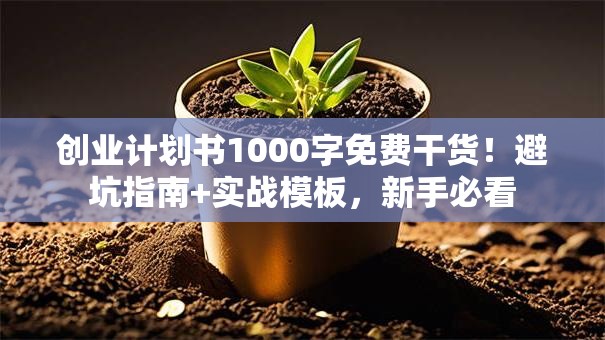 创业计划书1000字免费干货!避坑指南+实战模板,新手必看 创业计划书1000字免费干货!避坑指南+实战模板,新手必看