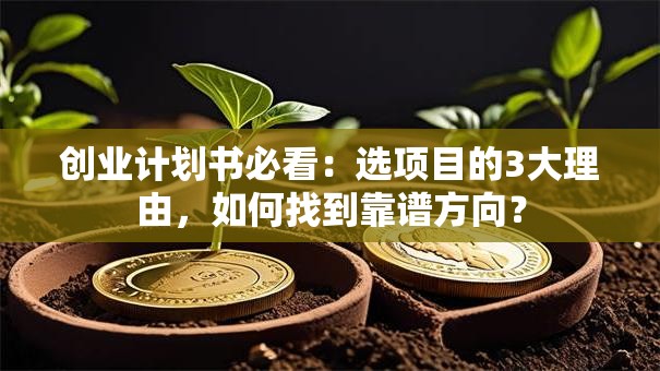 创业计划书必看：选项目的3大理由，如何找到靠谱方向？