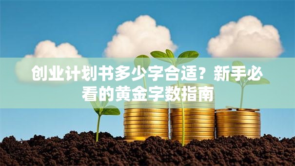 创业计划书多少字合适？新手必看的黄金字数指南