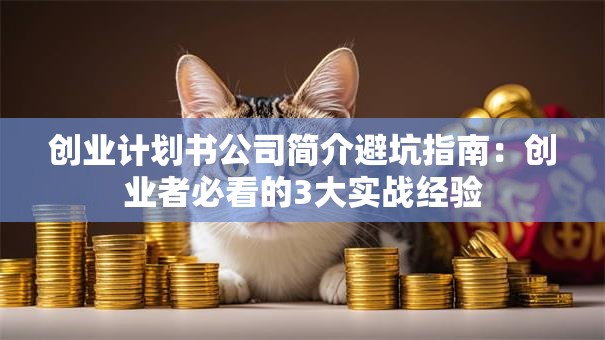 创业计划书公司简介避坑指南：创业者必看的3大实战经验