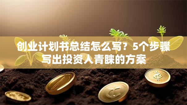 创业计划书总结怎么写？5个步骤写出投资人青睐的方案