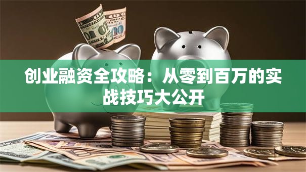 创业融资全攻略：从零到百万的实战技巧大公开