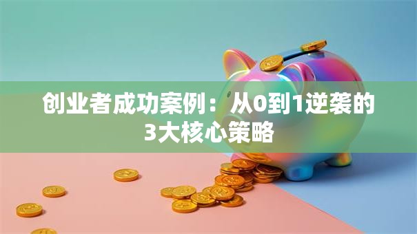 创业者成功案例:从0到1逆袭的3大核心策略 创业者成功案例:从0到1逆袭的3大核心策略
