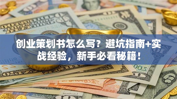 创业策划书怎么写？避坑指南+实战经验，新手必看秘籍！