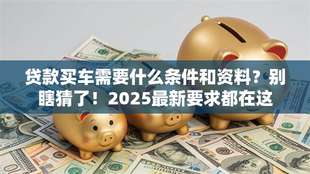 贷款买车需要什么条件和资料？别瞎猜了！2025最新要求都在这