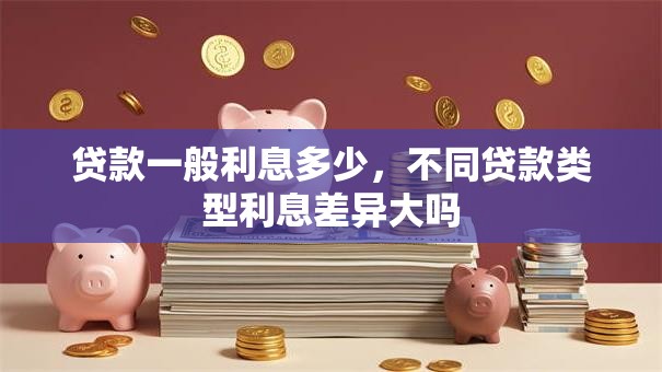 贷款一般利息多少，不同贷款类型利息差异大吗