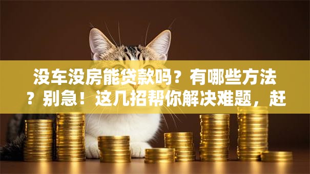 没车没房能贷款吗？有哪些方法？别急！这几招帮你解决难题，赶紧看看
