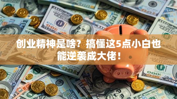 创业精神是啥？搞懂这5点小白也能逆袭成大佬！