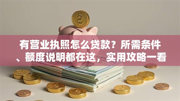 有营业执照怎么贷款？所需条件、额度说明都在这，实用攻略一看就懂