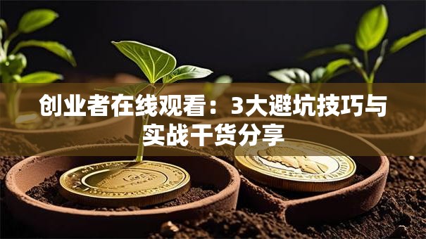 创业者在线观看：3大避坑技巧与实战干货分享