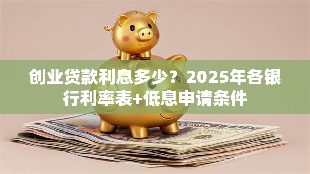 创业贷款利息多少？2025年各银行利率表+低息申请条件