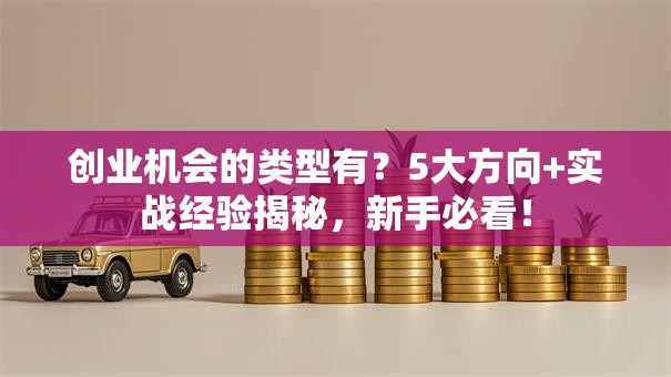 创业机会的类型有？5大方向+实战经验揭秘，新手必看！