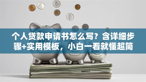 个人贷款申请书怎么写？含详细步骤+实用模板，小白一看就懂超简单